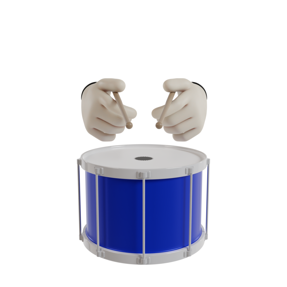 3D Isolated Hand Music png