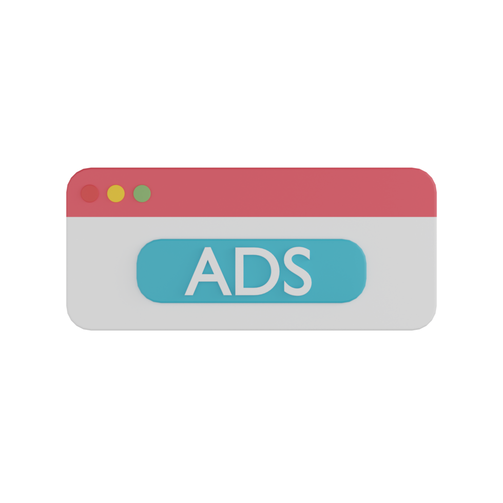 3D Isolated Ads Promotion Icon png
