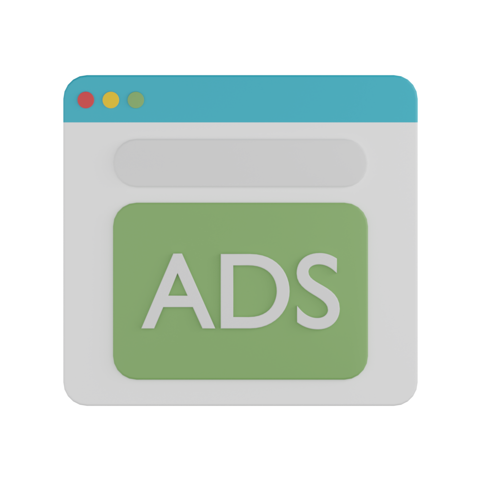 3D Isolated Ads Promotion Icon png