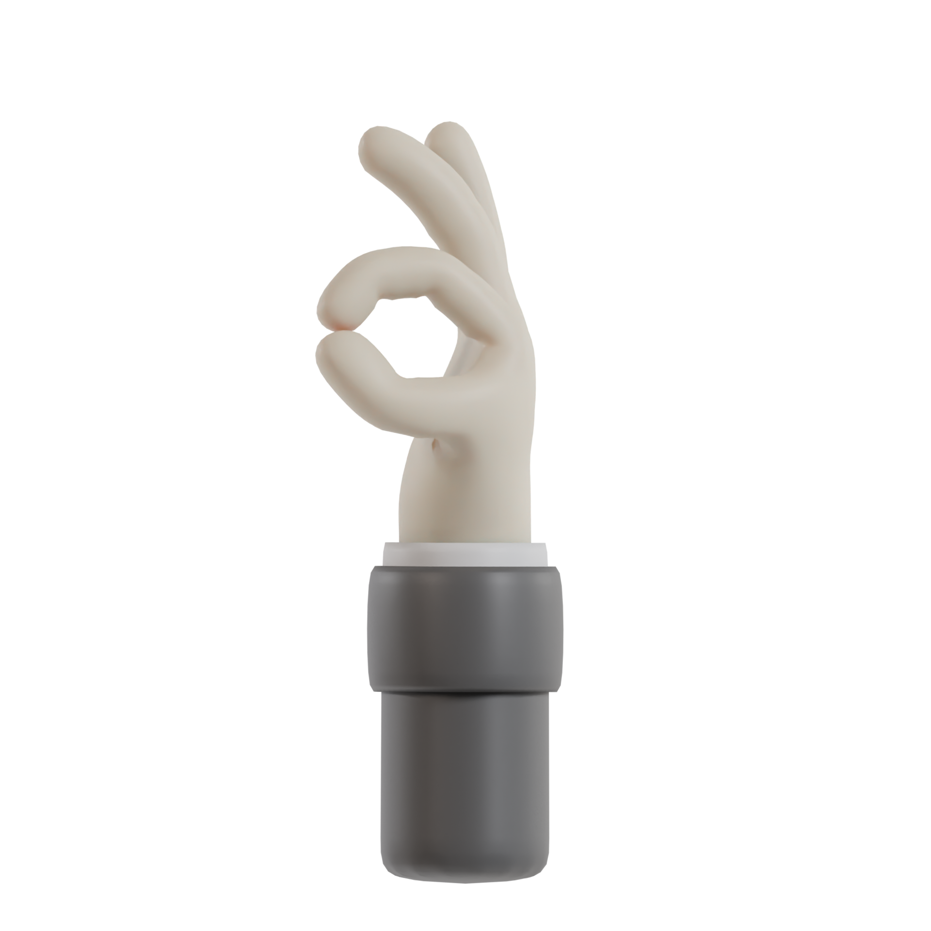 3D Isolated Hand Movements In Formal Clothes 11300357 PNG