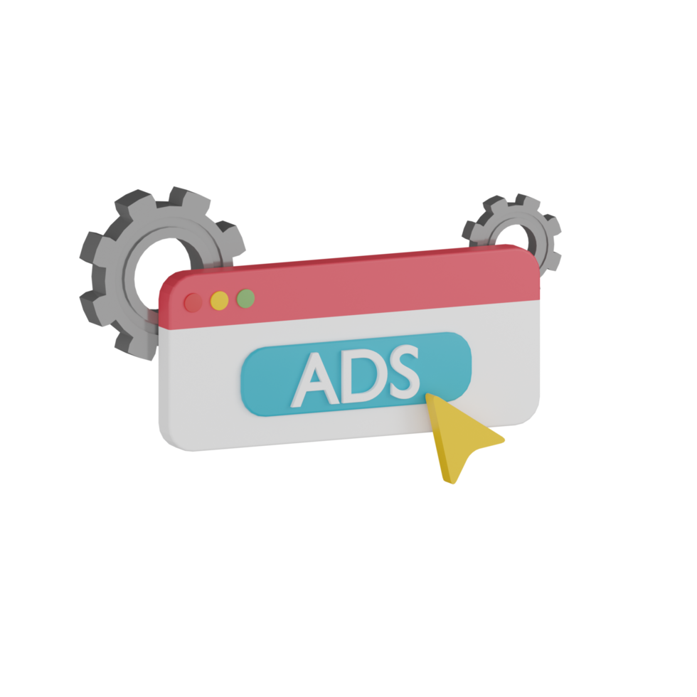 3D Isolated Ads Promotion Icon png