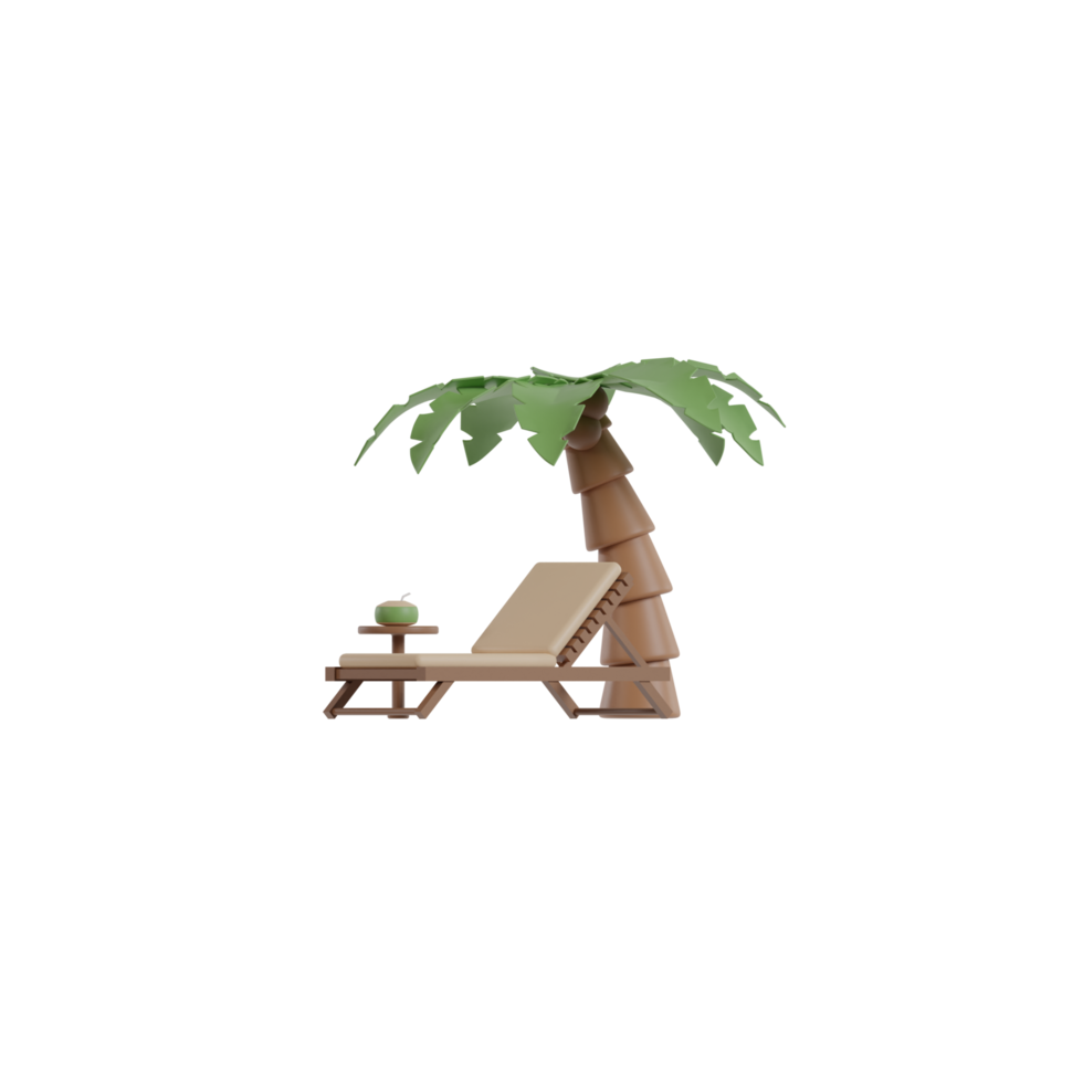 3D Isolated Things About The Beach png