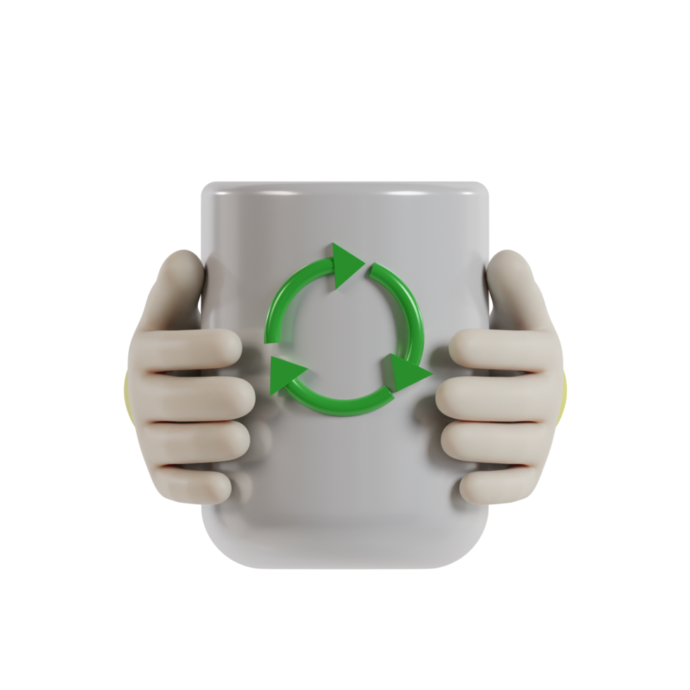 3D Isolated Environmental Greening Movement png