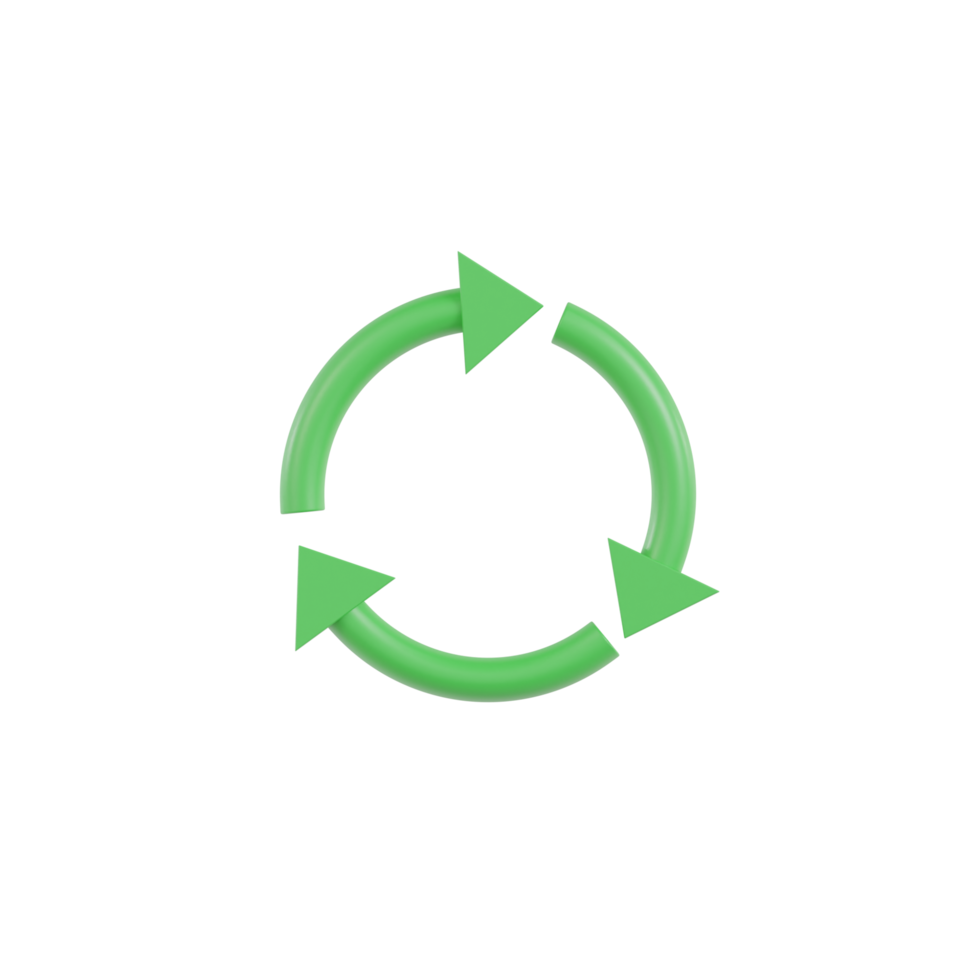 3D Isolated Environmental Greening Movement png
