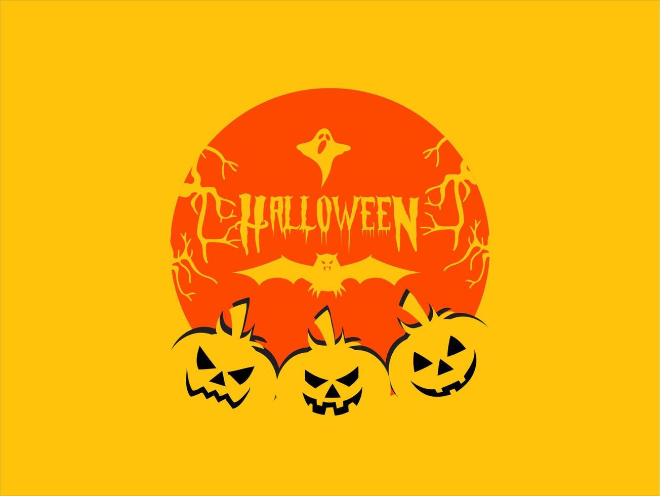 vector happy Halloween day
