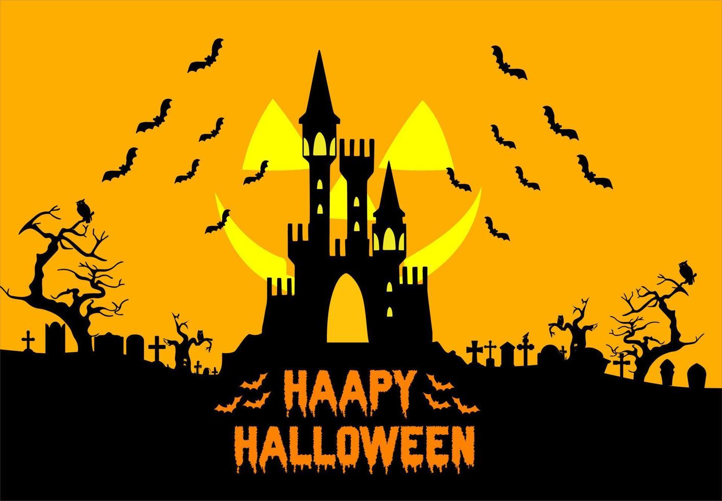 vector happy Halloween day