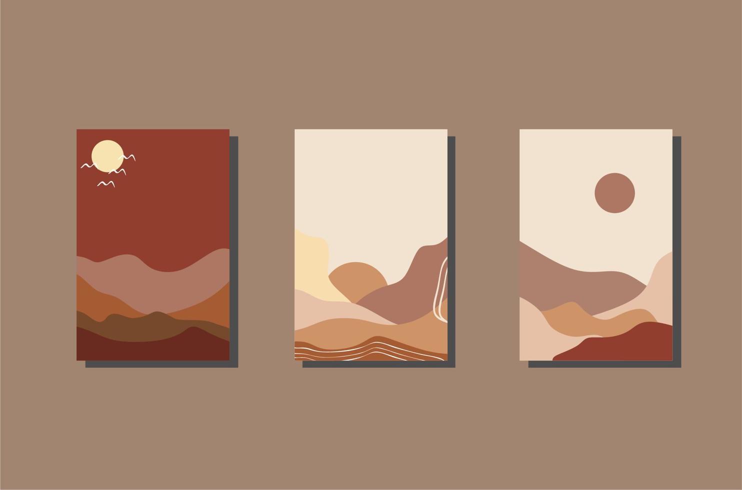 vector decoration desert abstract