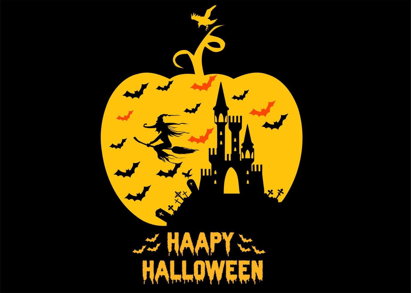 vector happy Halloween day