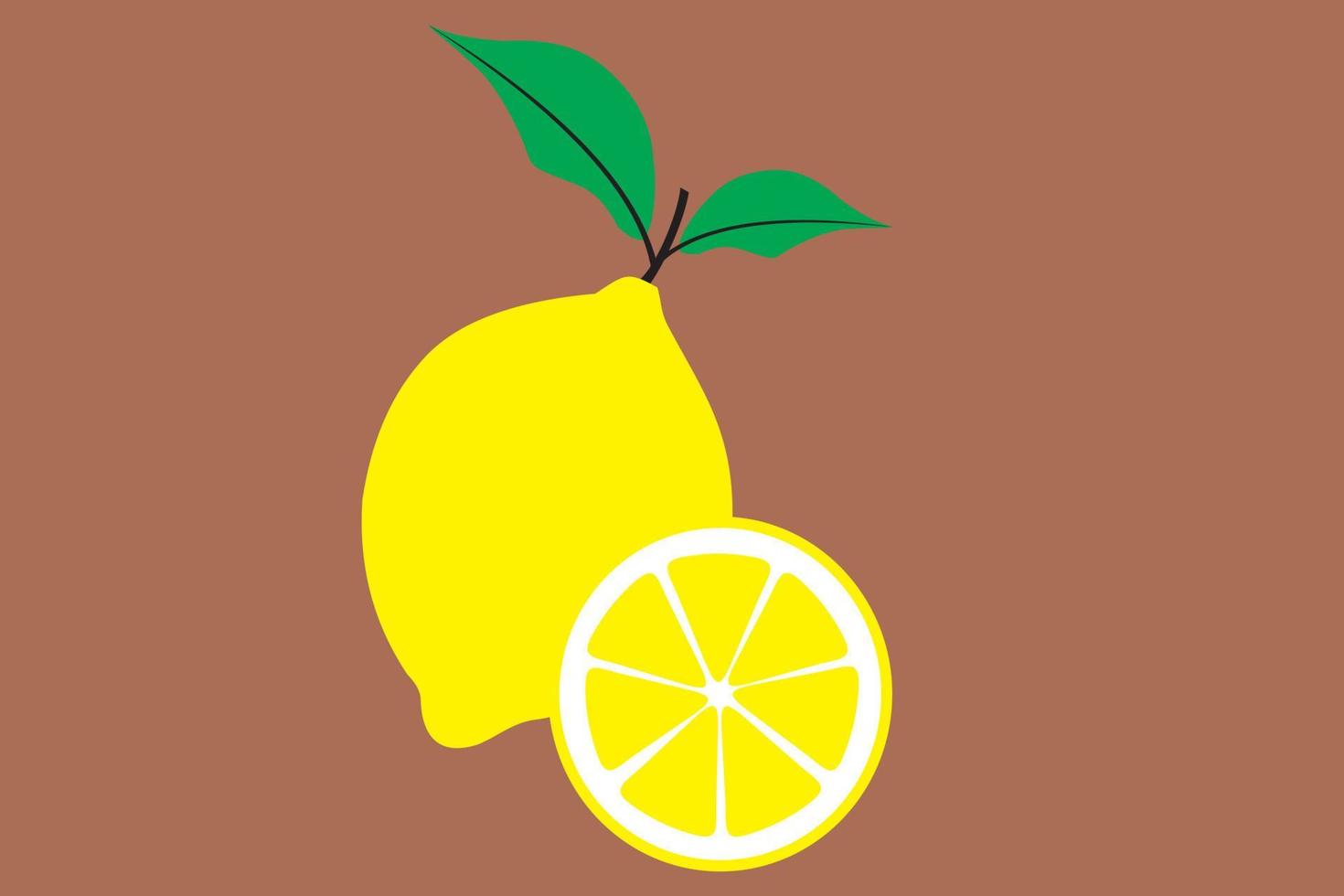 Fresh Lemon Vector Illustration