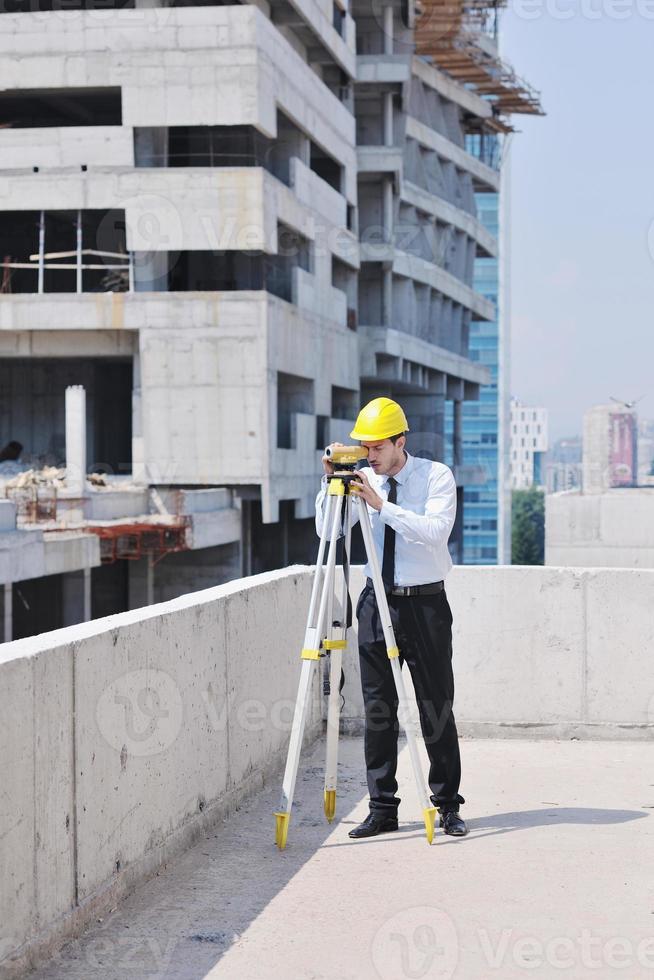 architect on construction site photo