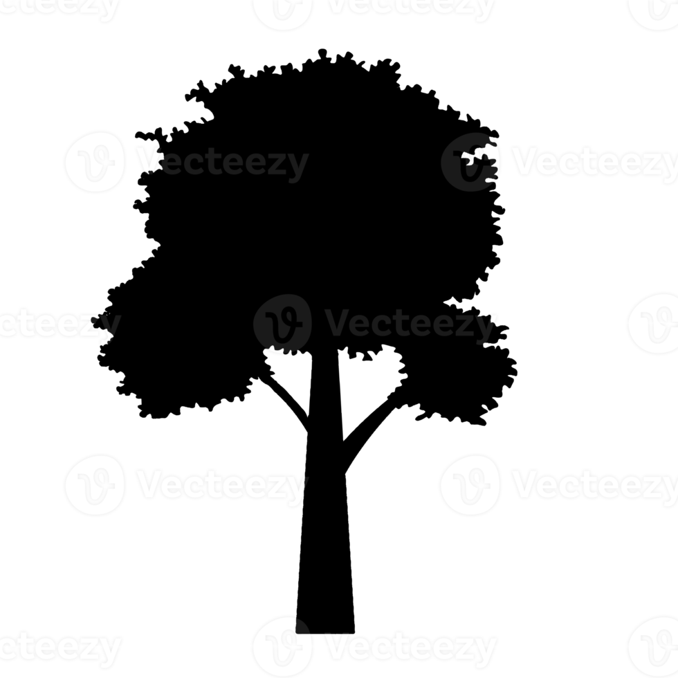 silhouette tree cartoon 11300949 PNG