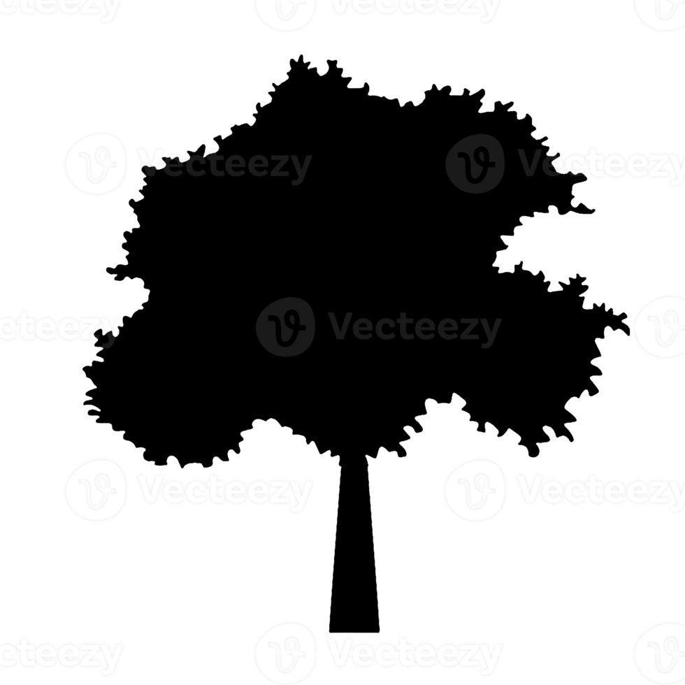 silhouette tree cartoon 11300954 PNG