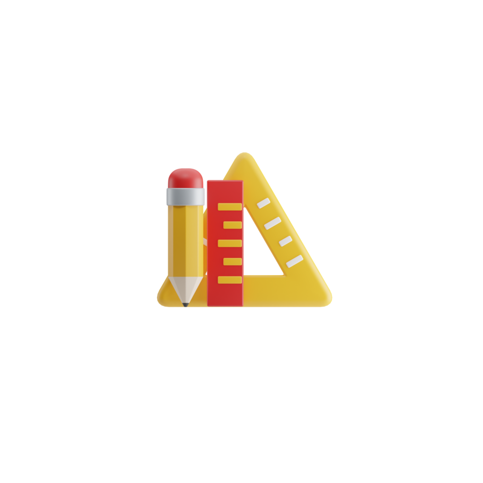 3D Isolated Design Tools Icon png
