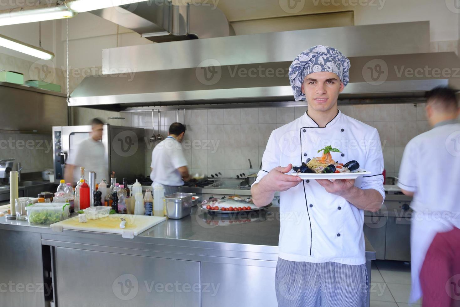 chef preparing food photo