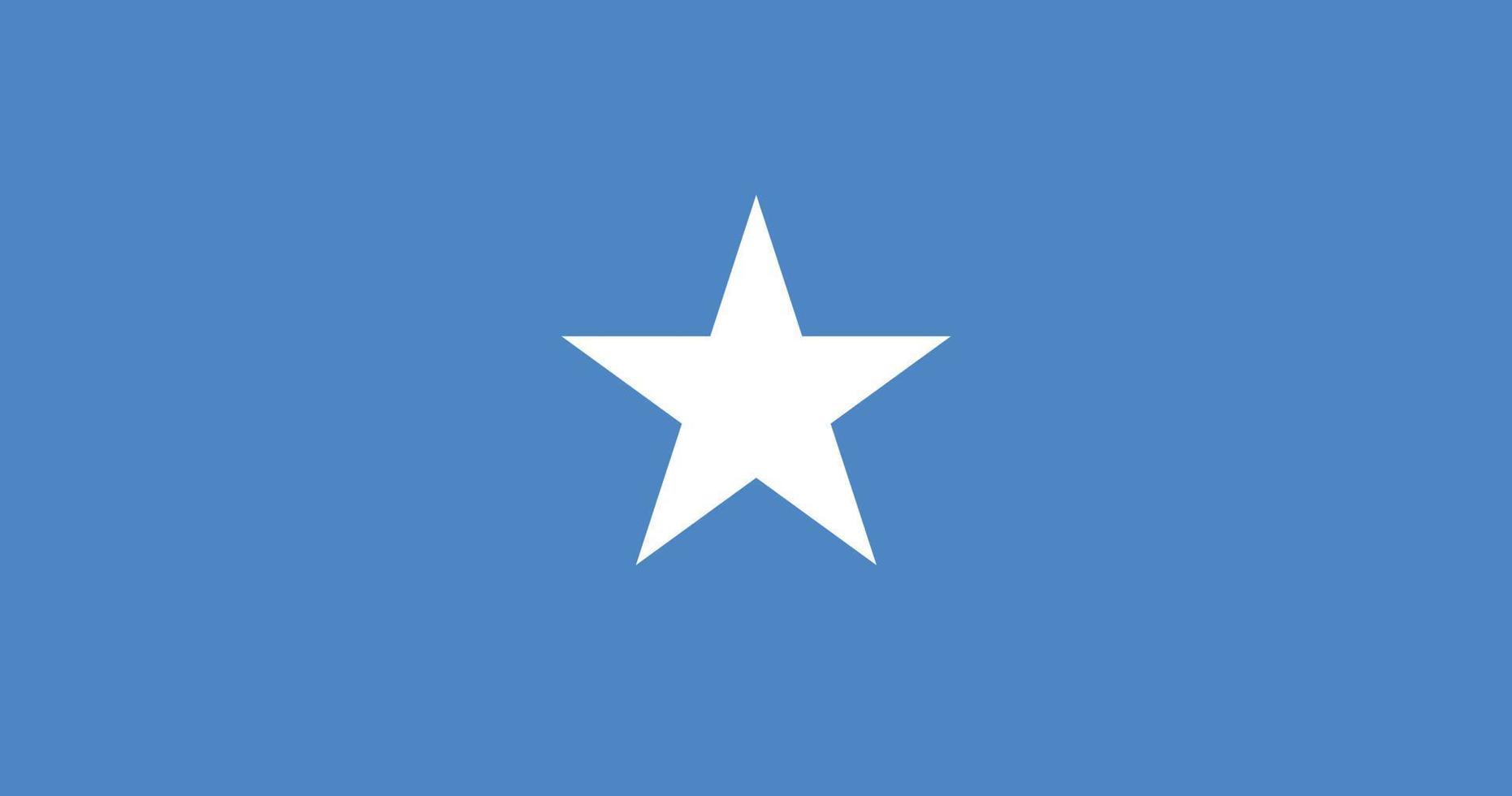 bandera de somalia con diseño de ilustración de vector de color rgb original