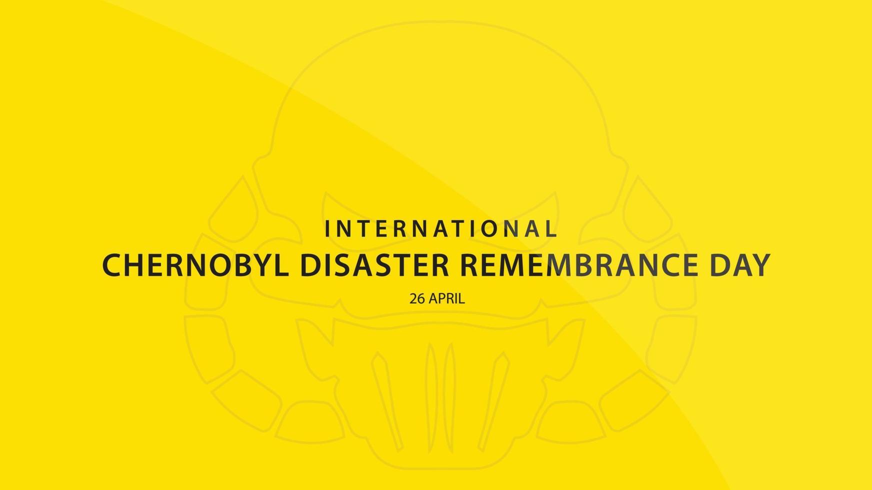 día internacional de conmemoración del desastre de chernobyl. fondo de ilustración vectorial. vector