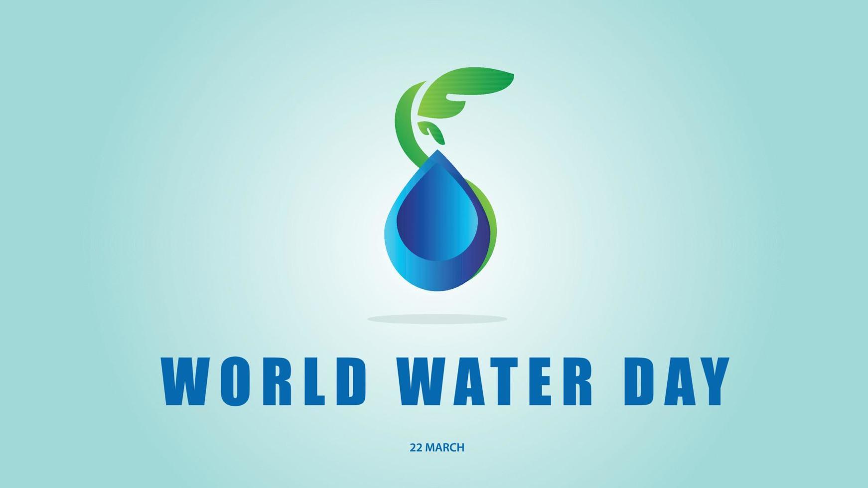 World Water Day. Vector illustration background