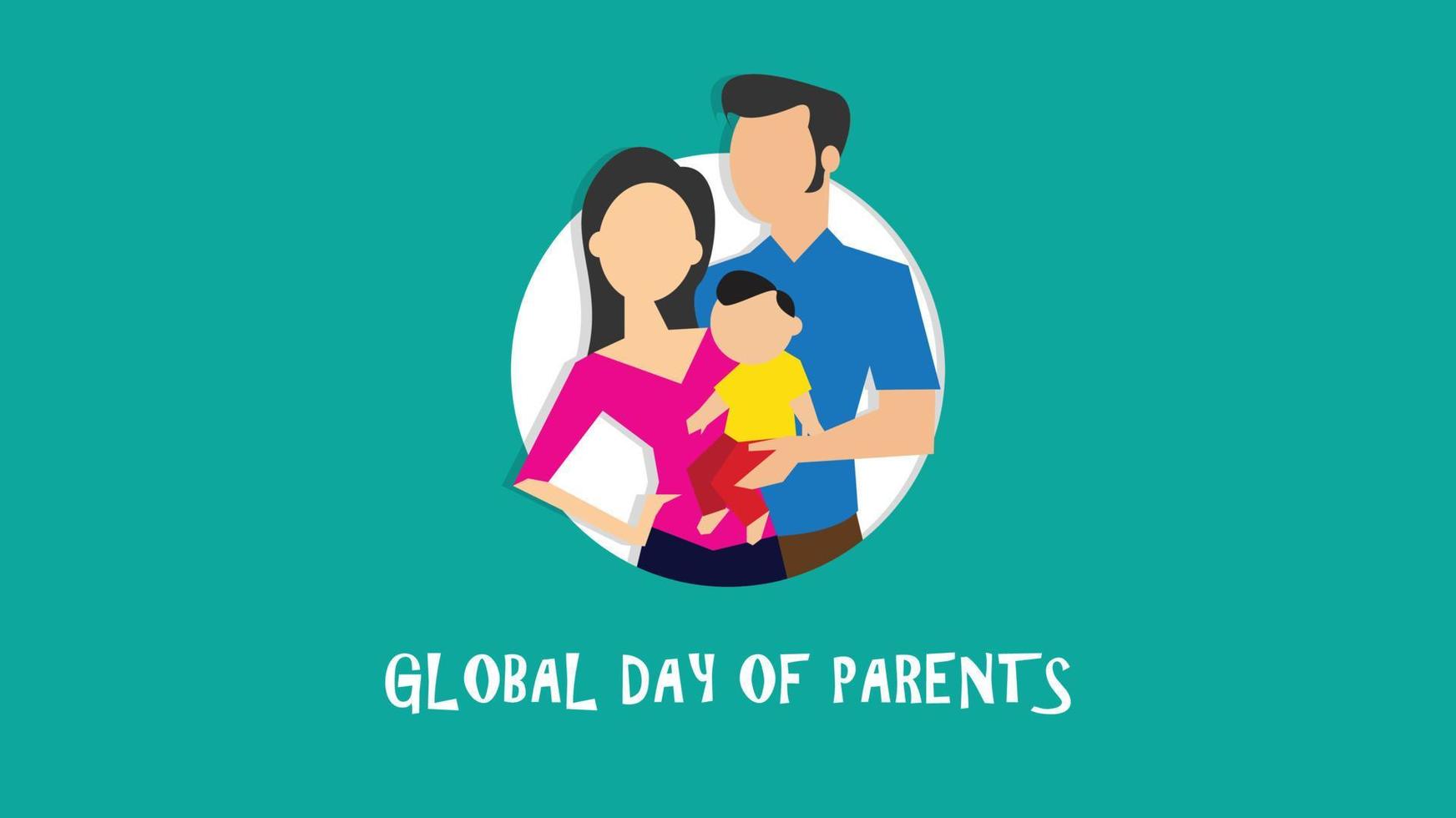 Global Day of Parents. Vector illustration