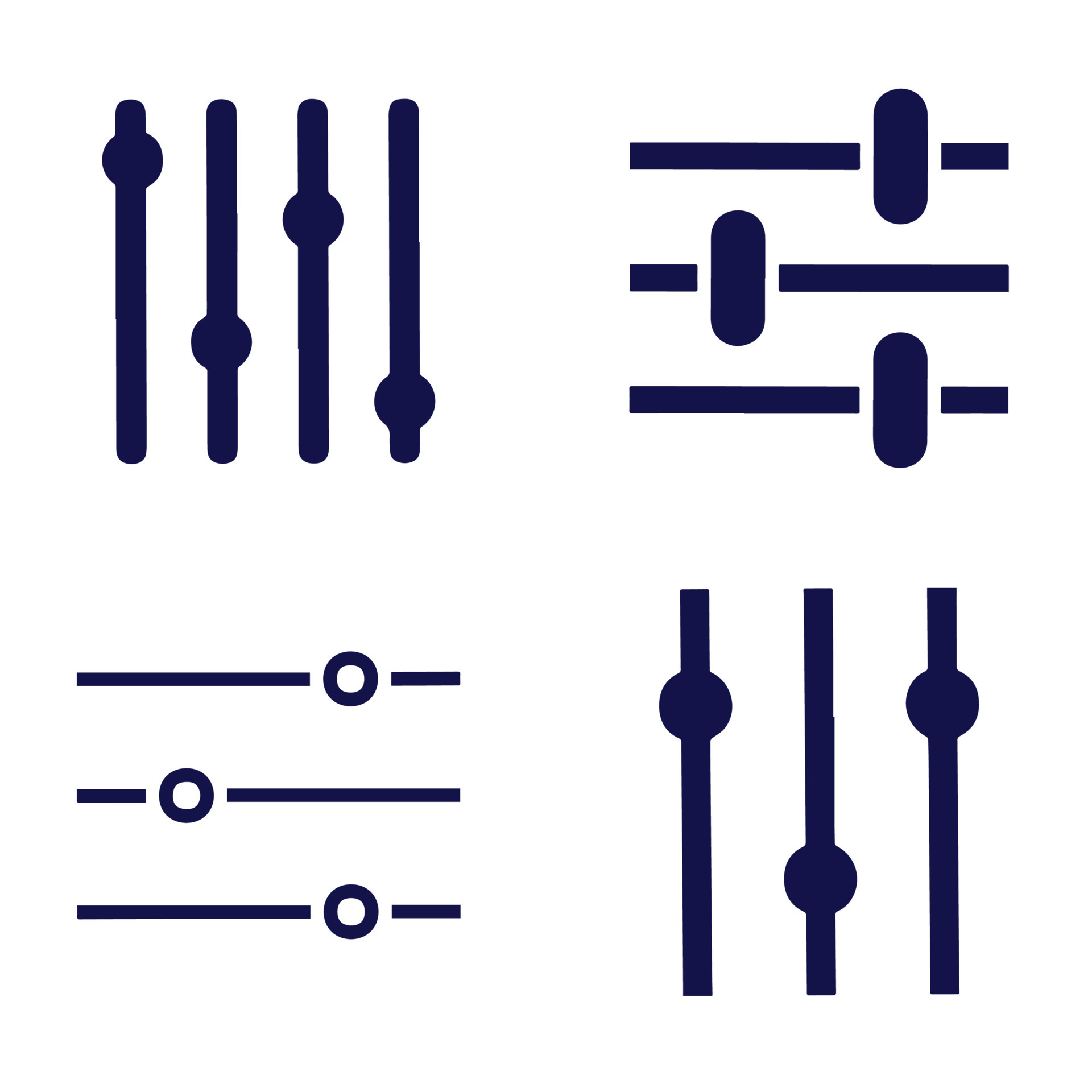 Set of vector control buttons 11301867 Vector Art at Vecteezy