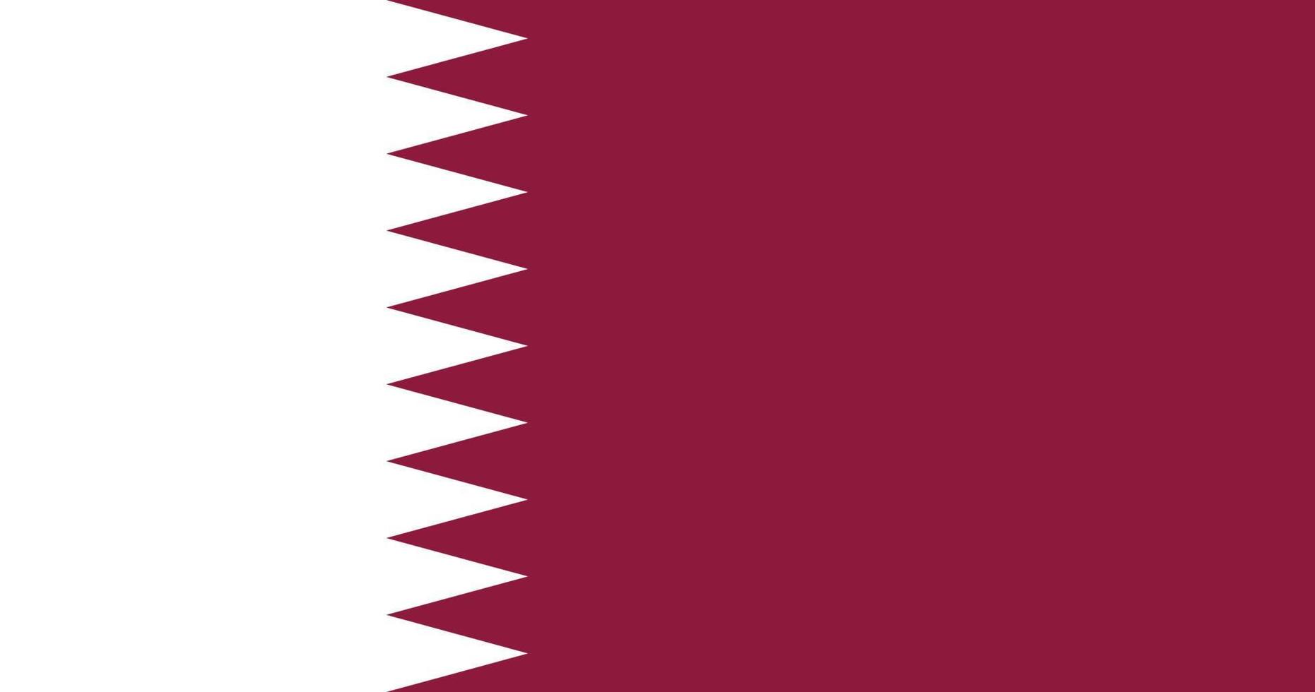 Qatar flag with original RGB color vector illustration design