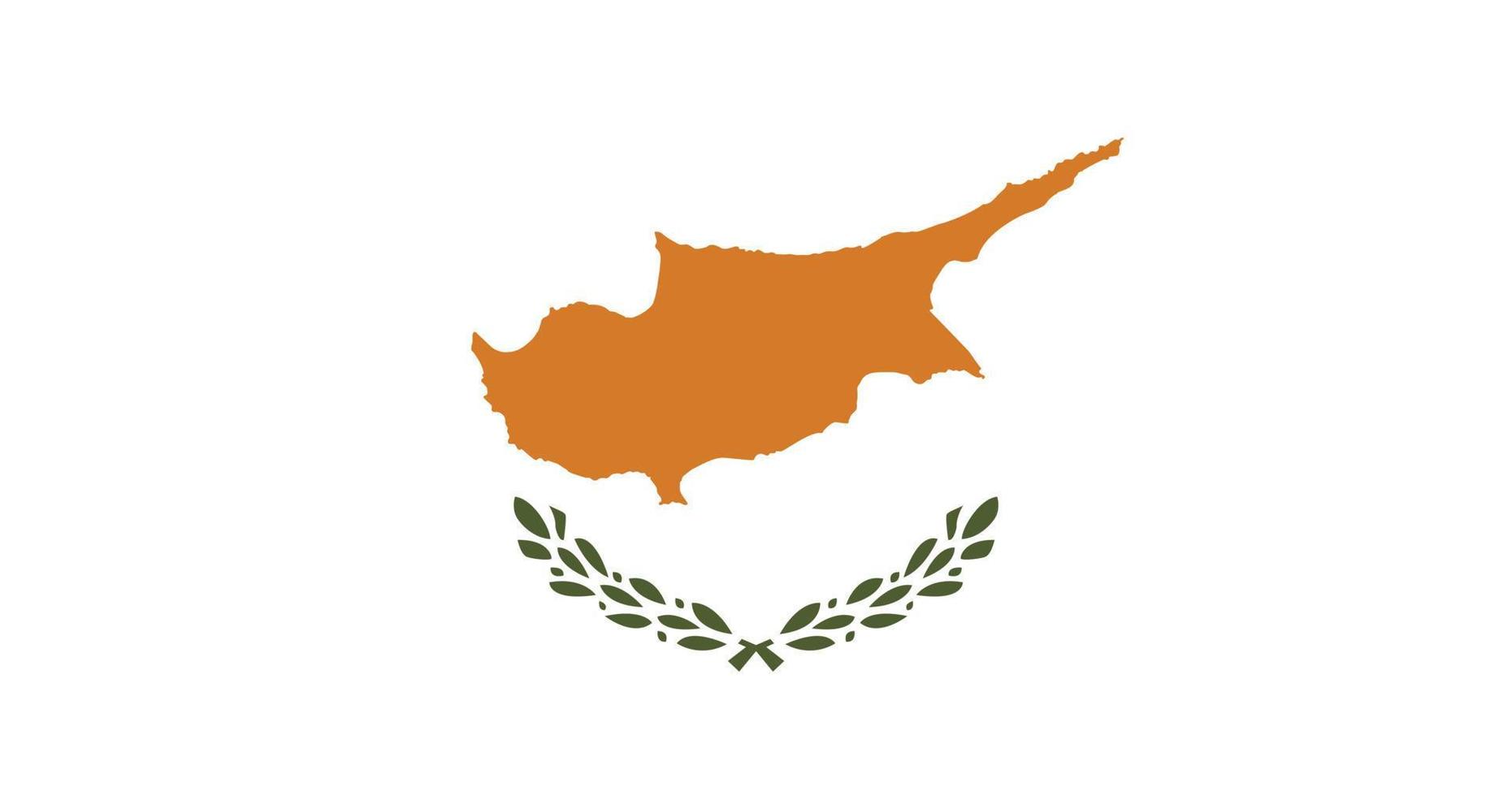 Cyprus flag with original RGB color vector illustration design