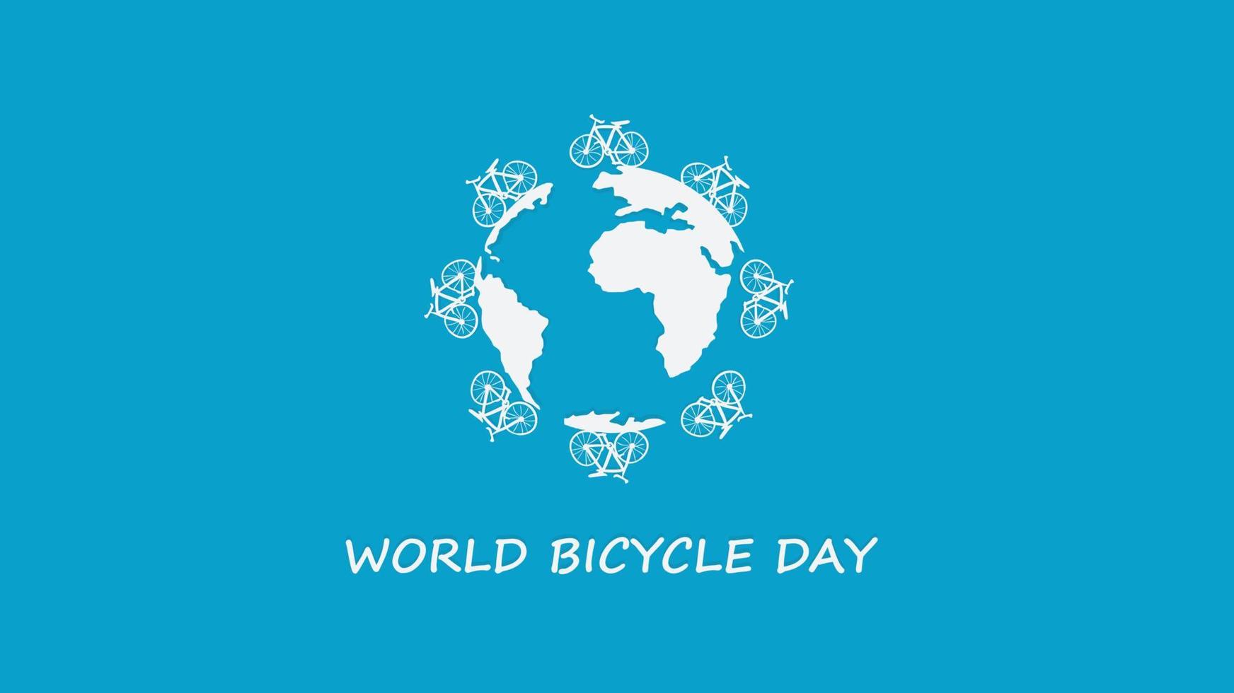 World Bicycle Day. Vector illustration