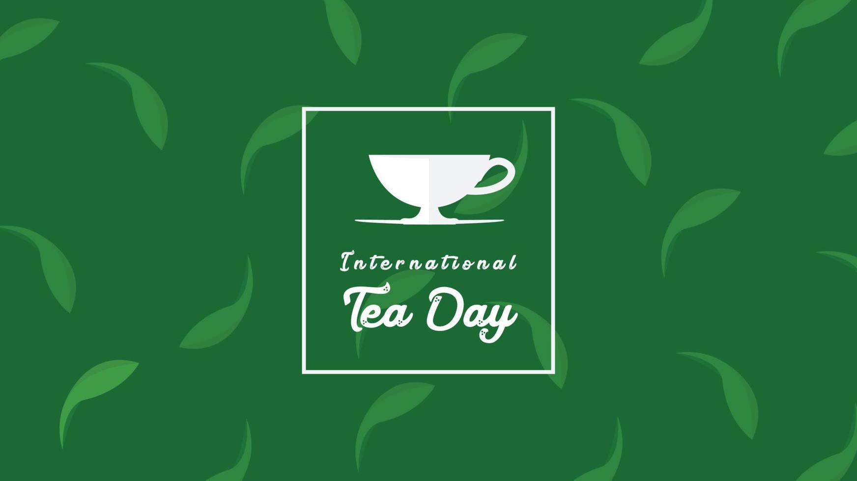 día internacional del té. ilustración vectorial vector