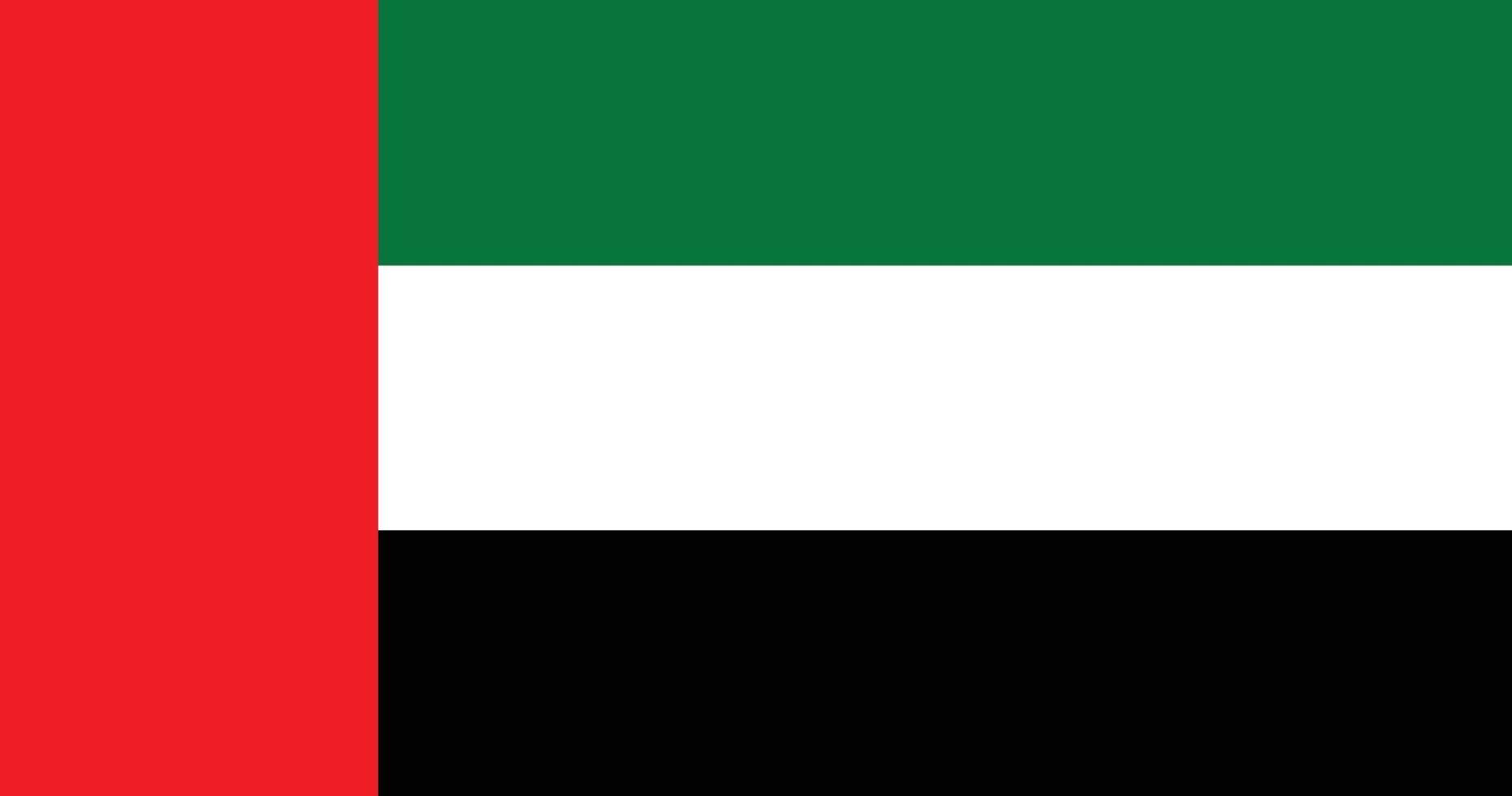 bandera árabe con diseño de ilustración vectorial de color rgb original vector