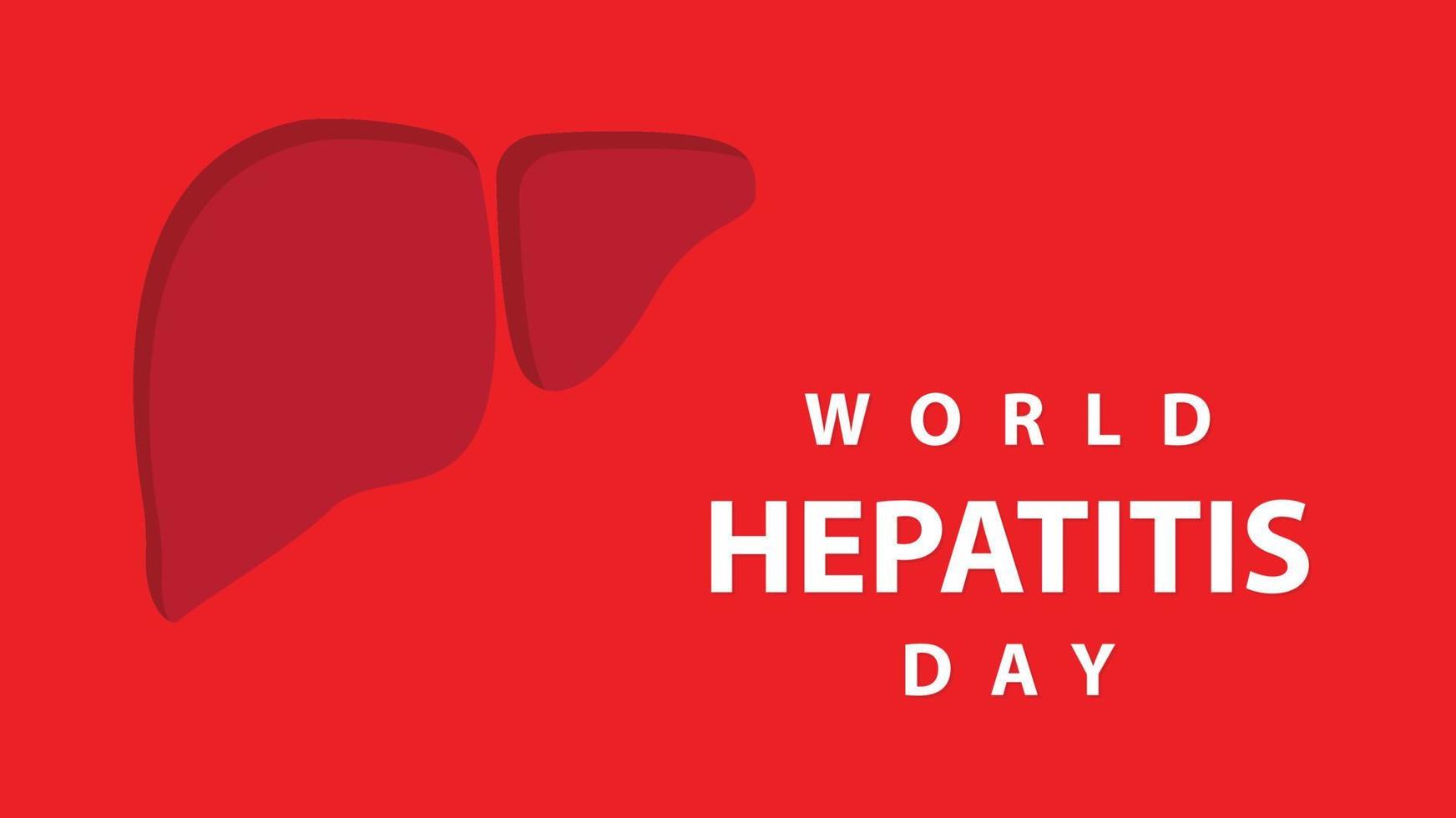 día mundial de la hepatitis. ilustración vectorial vector