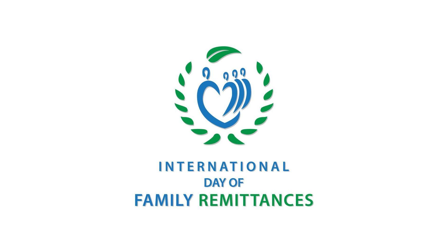 International Day of Family Remittances. Vector illustration