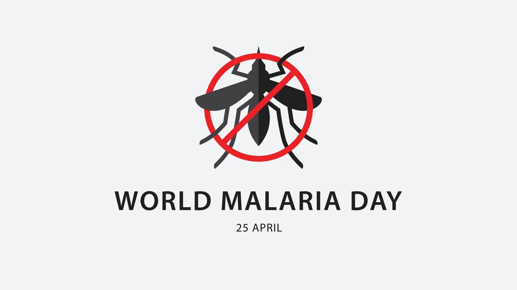 World Malaria Day. Vector illustration background.