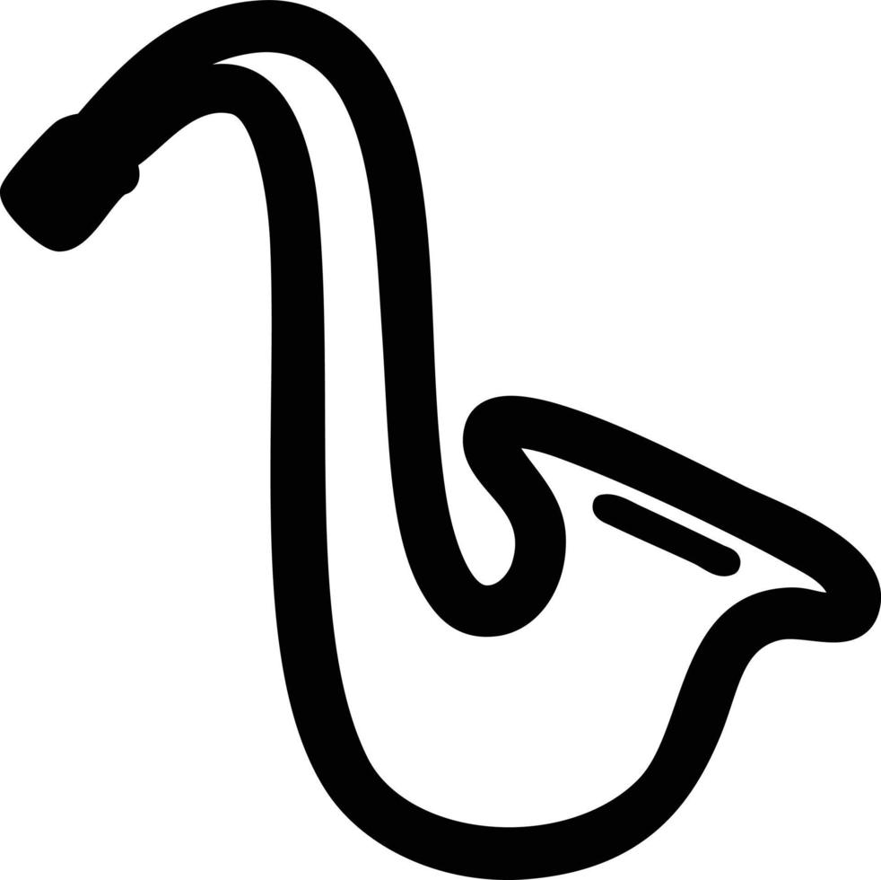 musical instrument saxophone icon vector