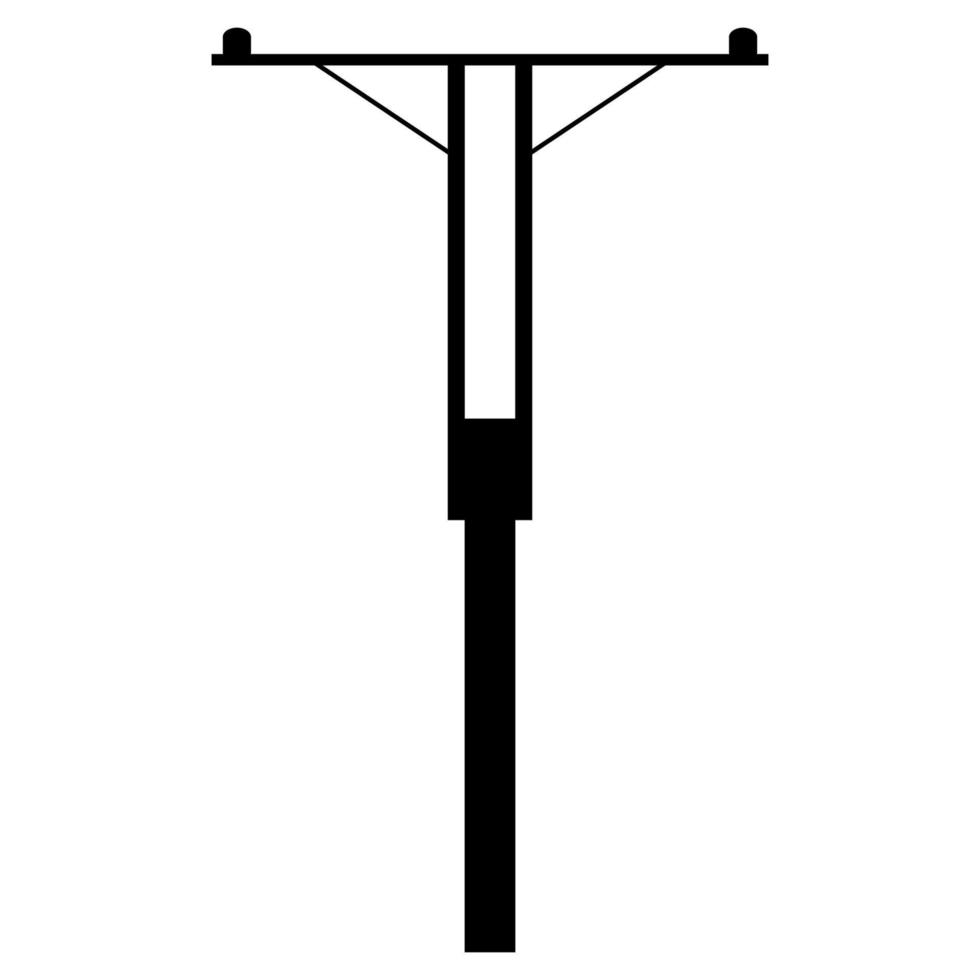 vector de ilustración de icono de poste de energía