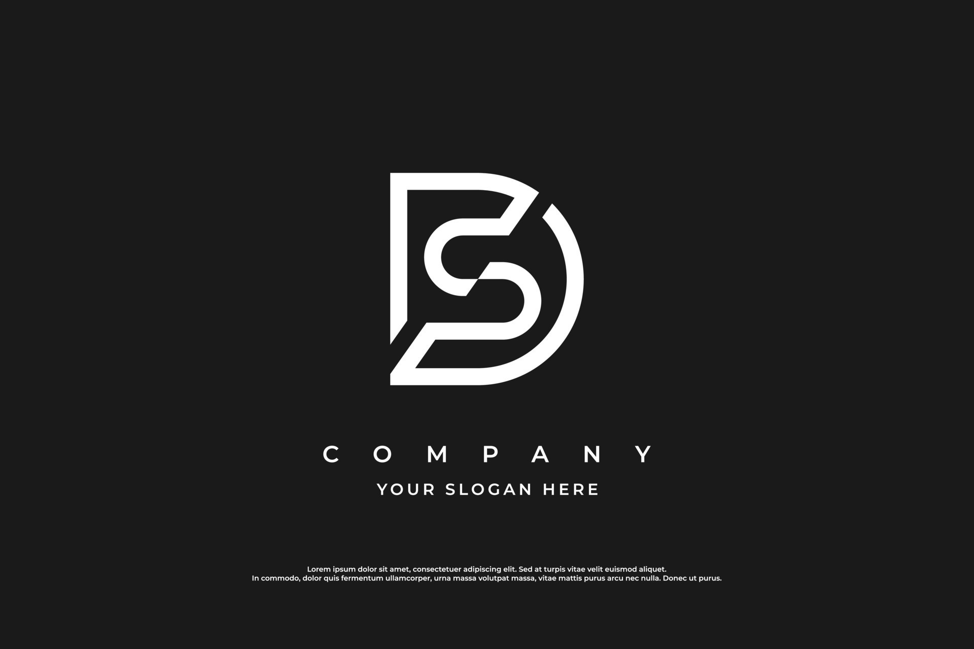 Initial Letter SD Logo DS Monogram Logo Design Vector 11303351 Vector