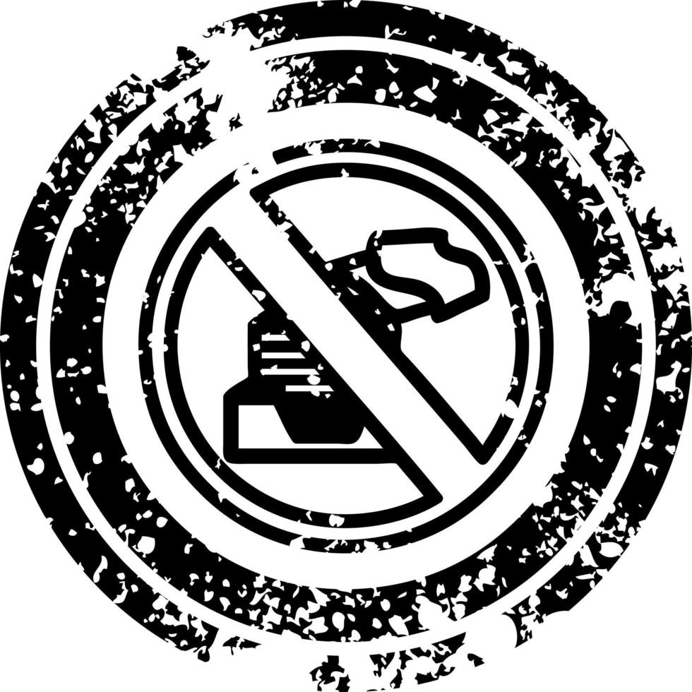 paperless office distressed icon vector