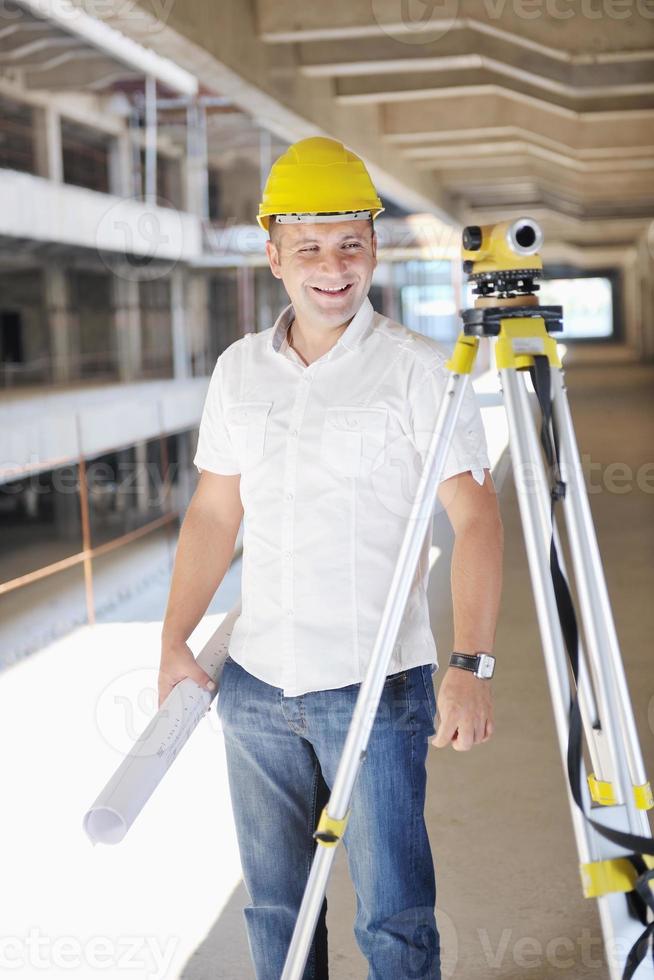 architect on construction site photo