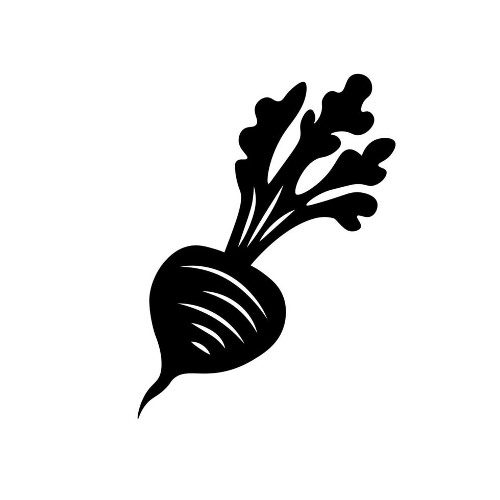 Beet element icon doodle vector illustration