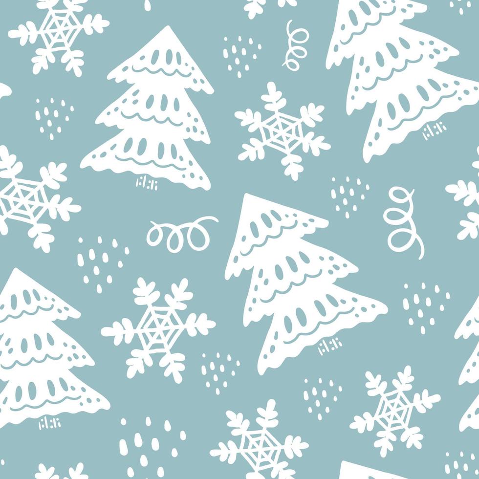 Soft Christmas seamless background vector