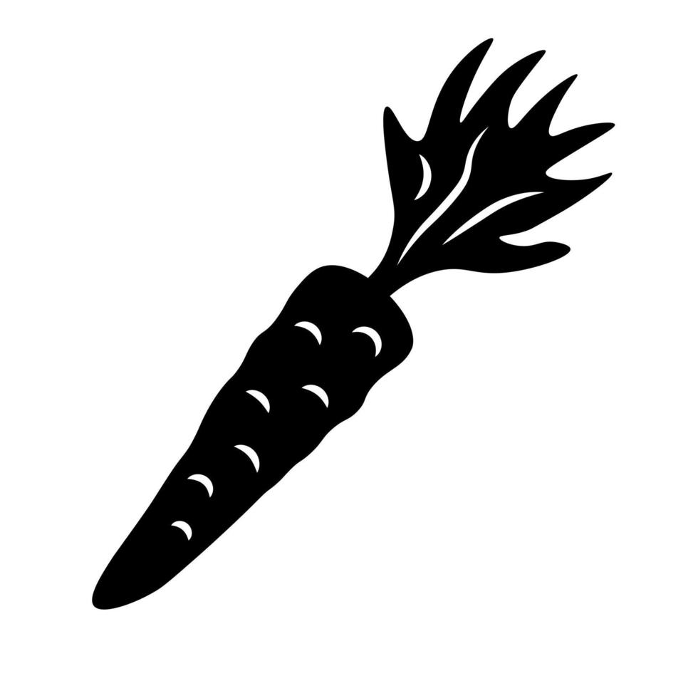 Carrot icon vector illustration