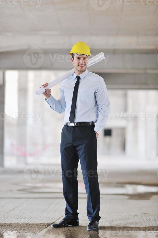 architect on construction site photo