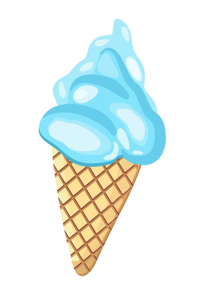 Vector isolated illustration of ice cream.