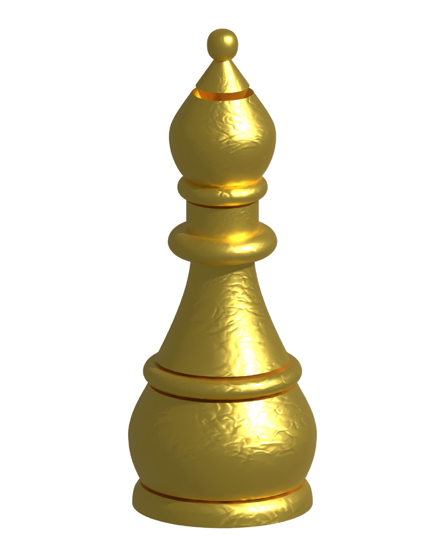 Torre de xadrez de ouro 3d renderização 11306671 PNG