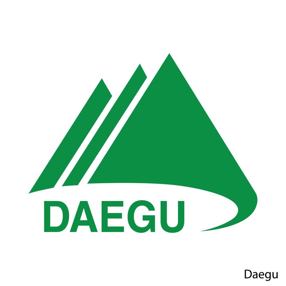 Coat of Arms of Daegu is a South Korea region. Vector emblem