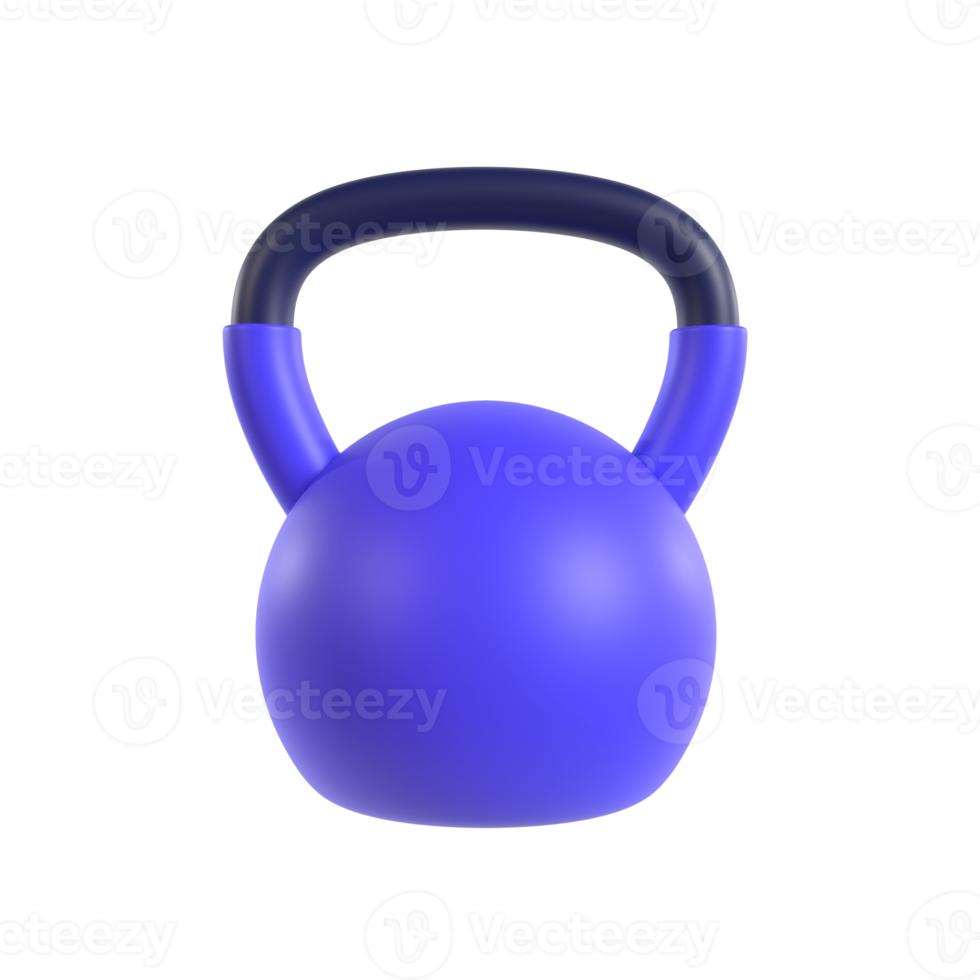 kettlebell 3d illustrazione interpretazione png