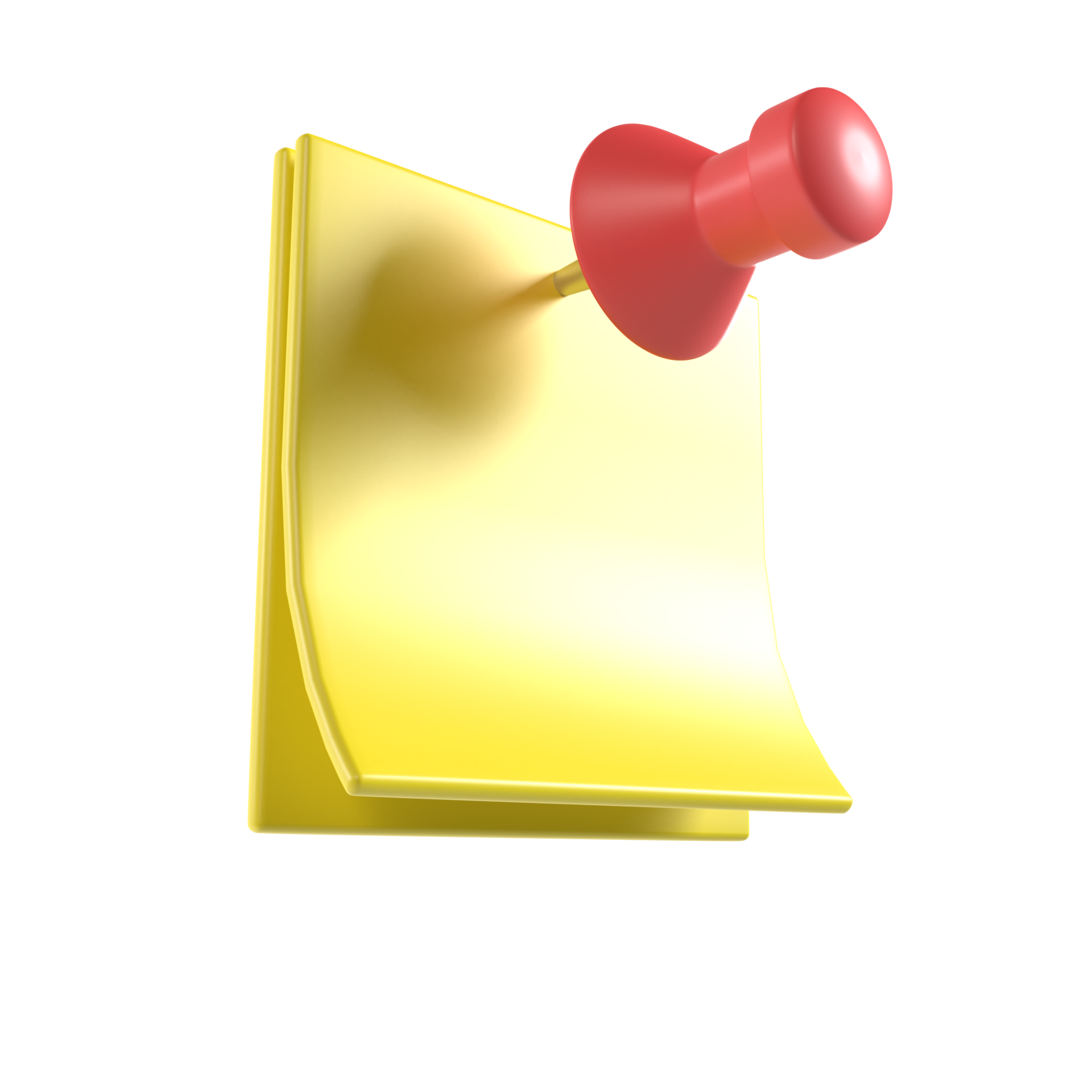 sticky note 3d illustration rendering 11306939 PNG