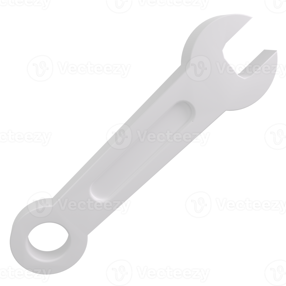 wrench 3d illustration rendering png