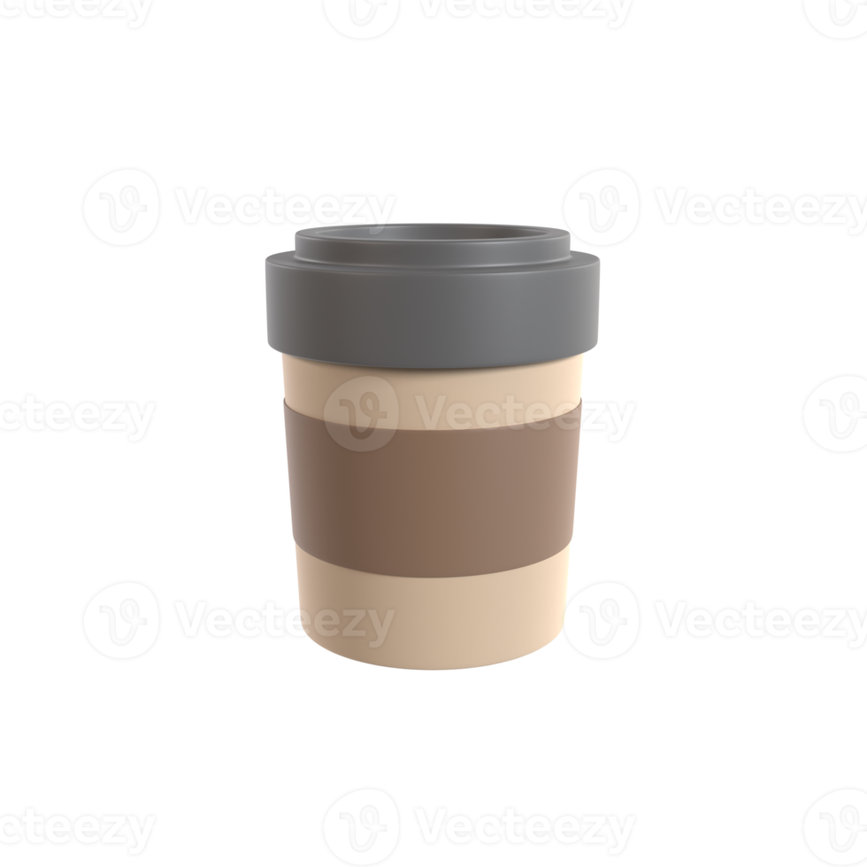 Kaffeetasse 3D-Darstellung png