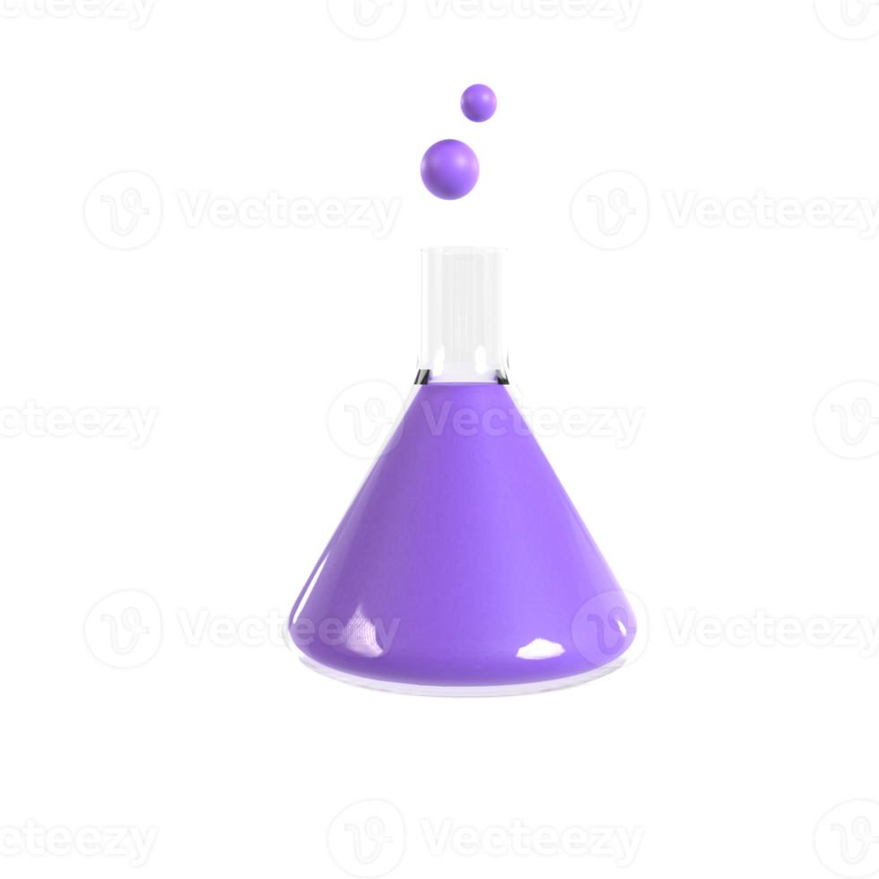 test tube 3d illustration rendering png