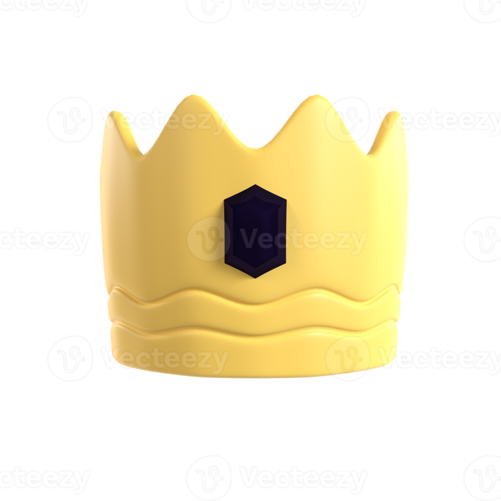 crown 3d illustration rendering png