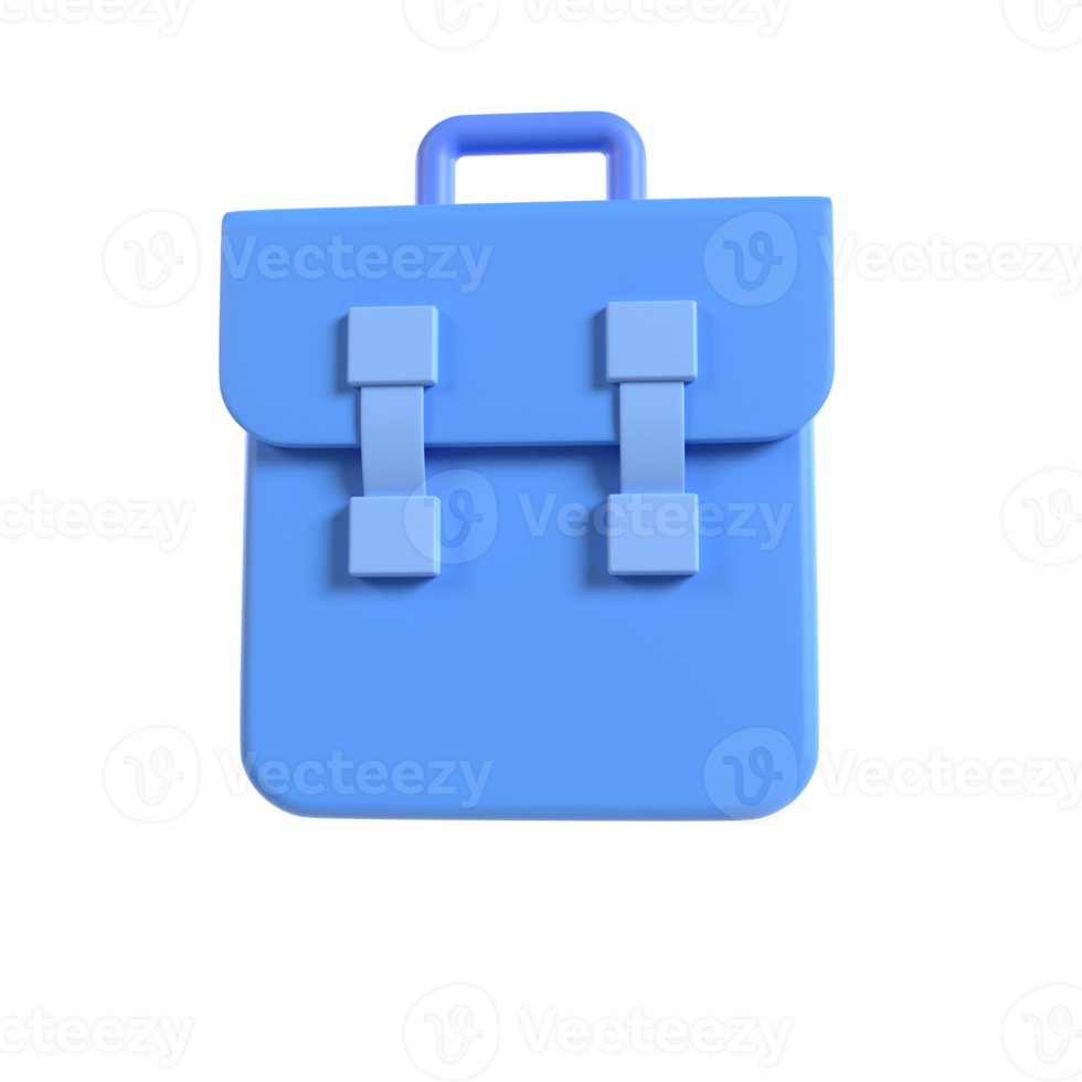 Briefcase 3d illustration rendering png